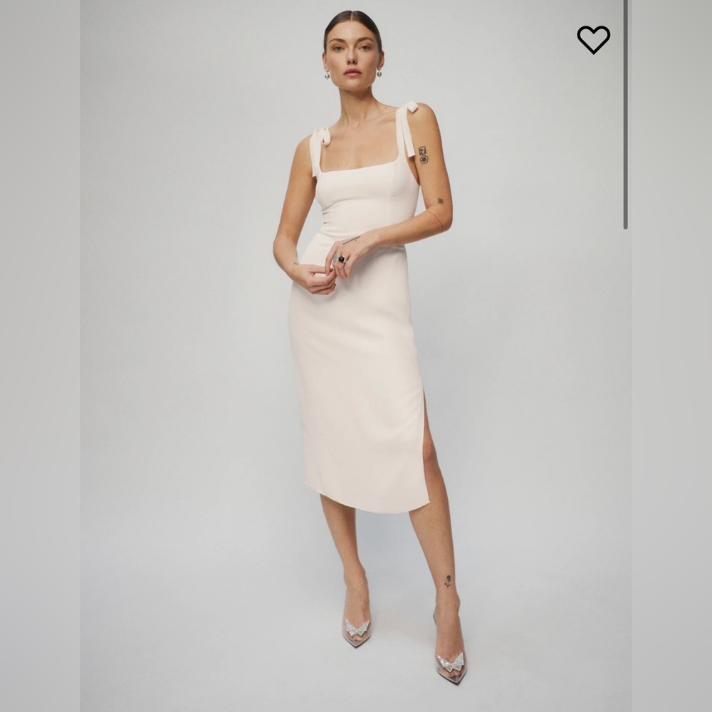 Reformation Besse Dress Ivory 4 Midi Bridal